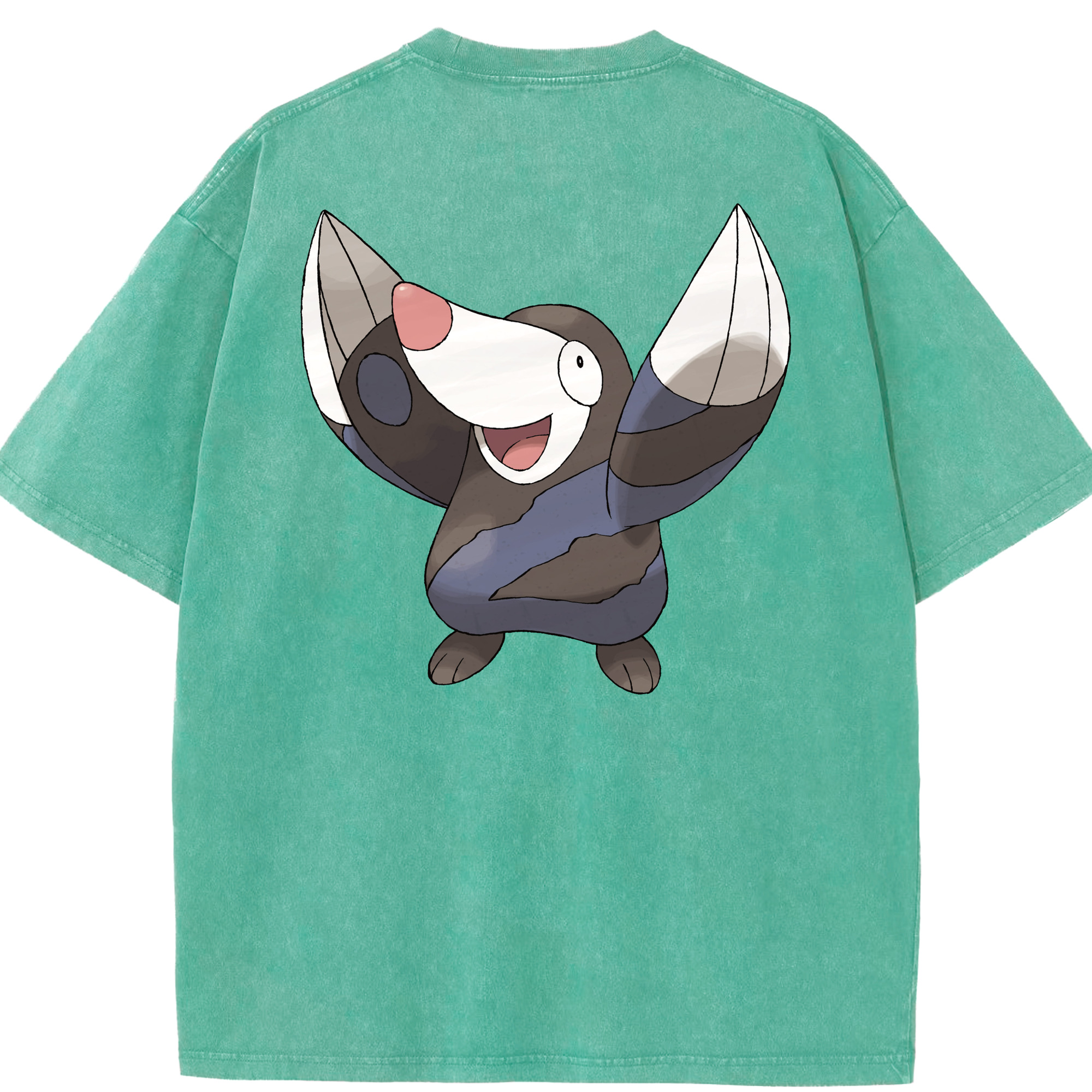 （画像用） ポケットモンスター Pokémon 綿100% ヴィンテージ風 半袖Tシャツ（背面プリント）